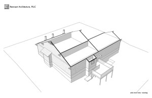 Island Home Craftsman Attic Library Attic Level Existing View