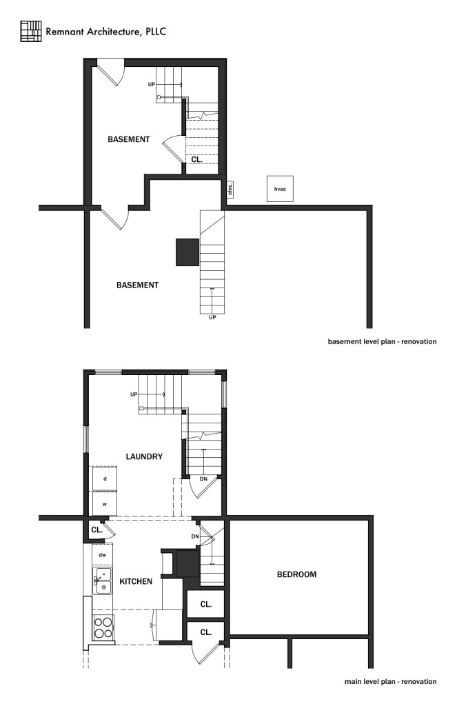 Island Home Craftsman Attic Library Basement & Main Level Renovation Plans