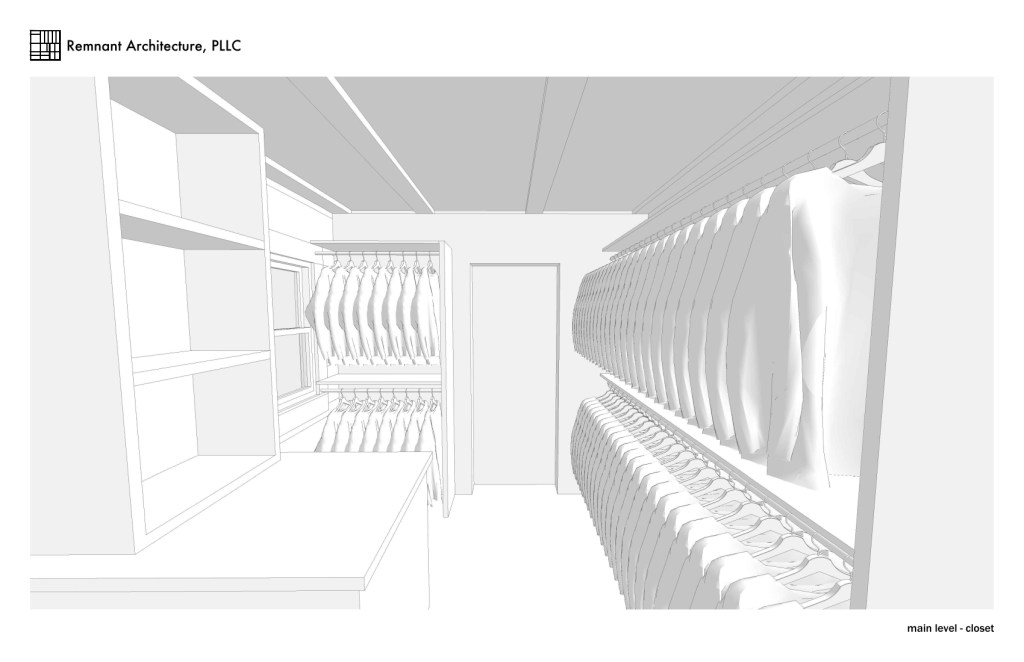 Knoxville Log Cabin Master Suite Closet Renovation View