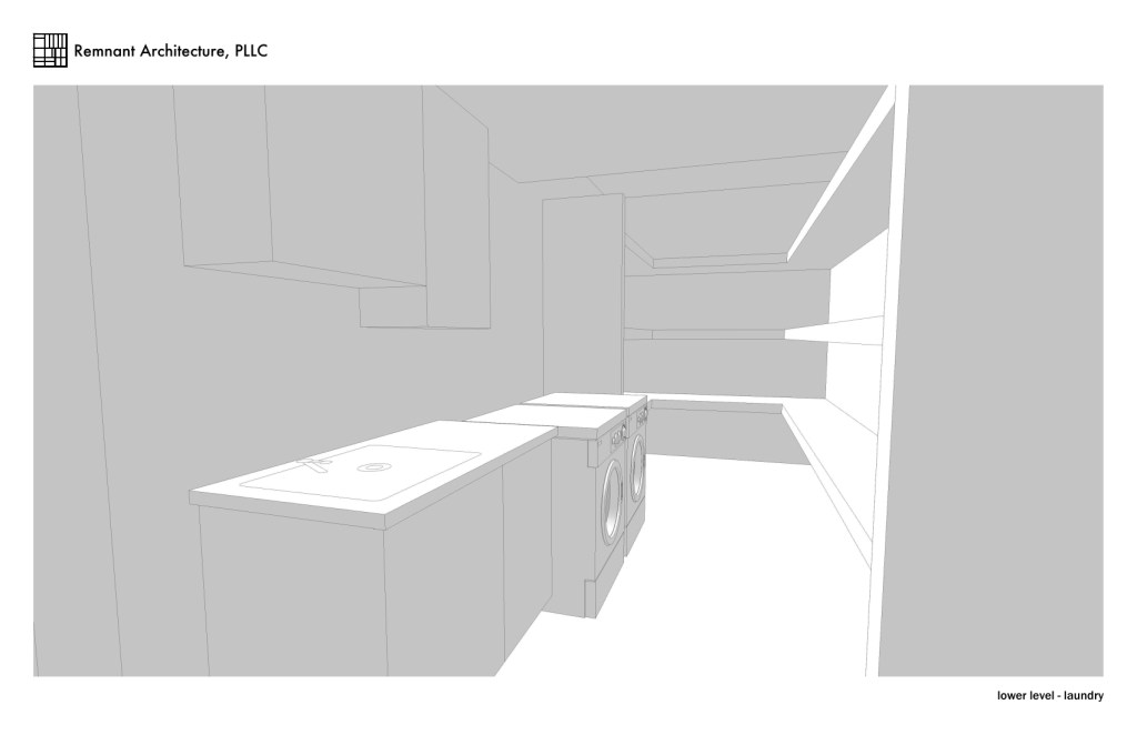 Knoxville Log Cabin Master Suite Laundry Renovation View