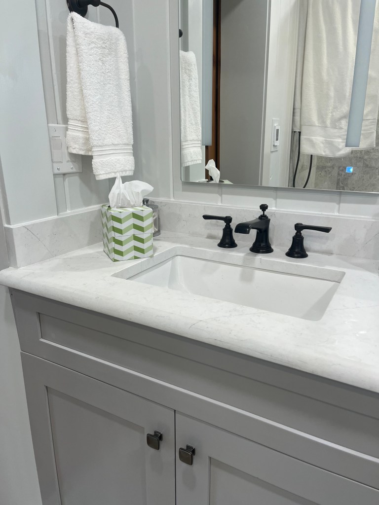 Knoxville Log Cabin Master Suite Vanity