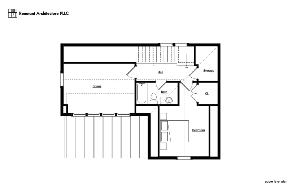 AIA East Tennessee Accessory Dwelling Unit Upper Level Plan