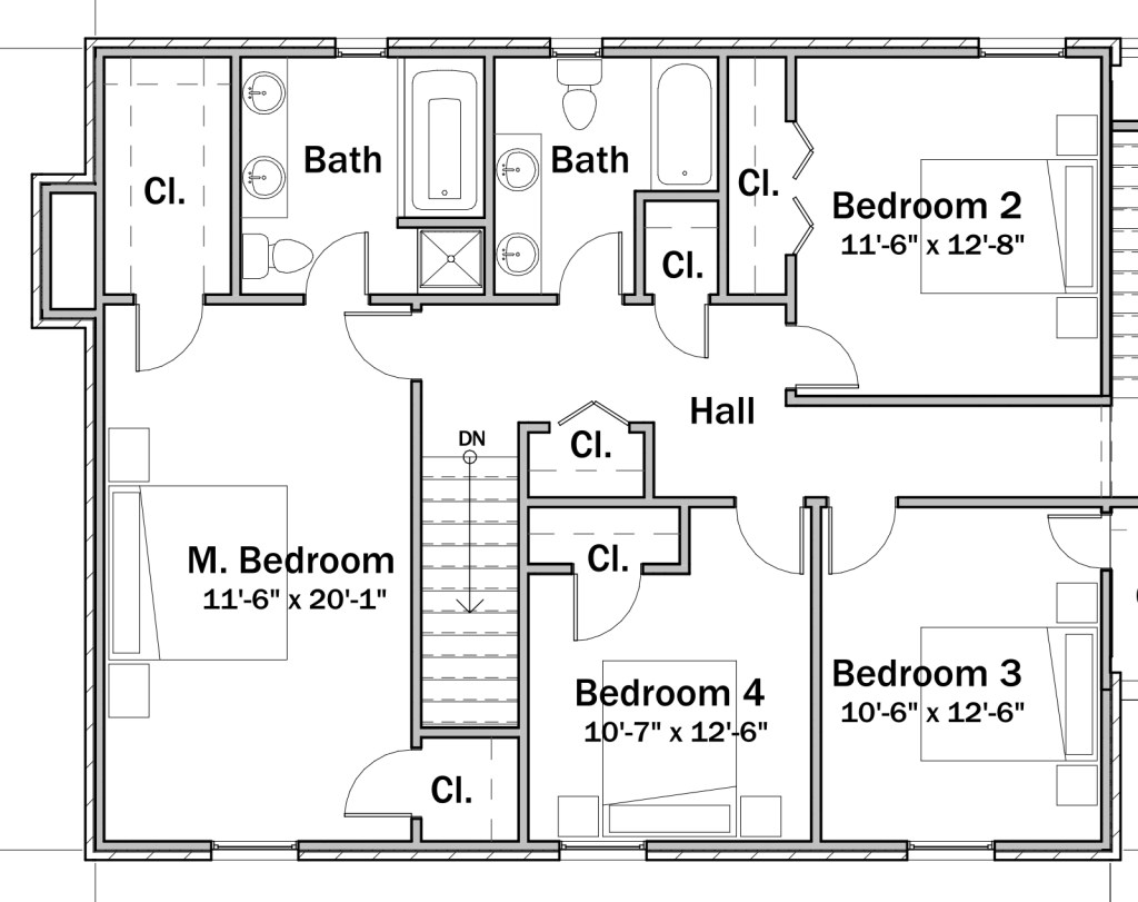 Example Bedroom Floor Plan