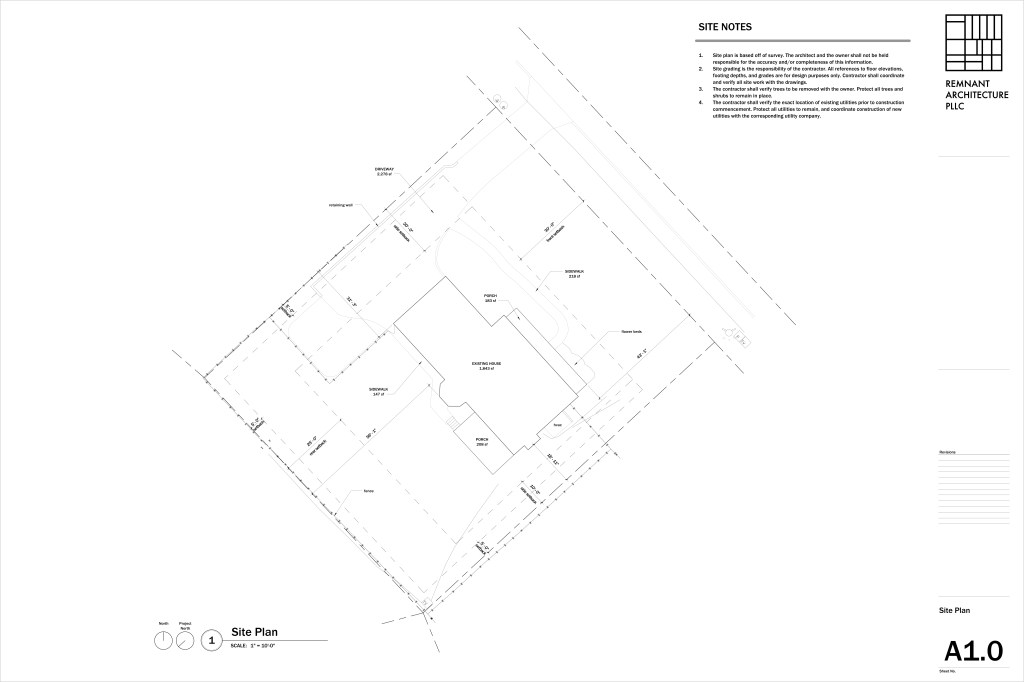 Construction Drawing Example Site Plan
