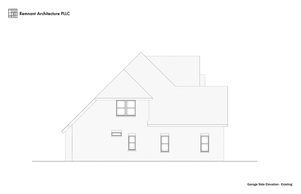 Lenoir City Cookie-Cutter Existing Garage Side Elevation