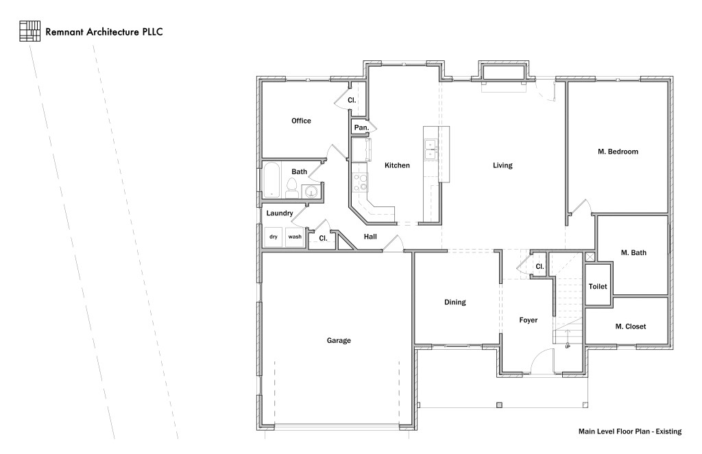 Lenoir City Cookie-Cutter Existing Main Level Floor Plan