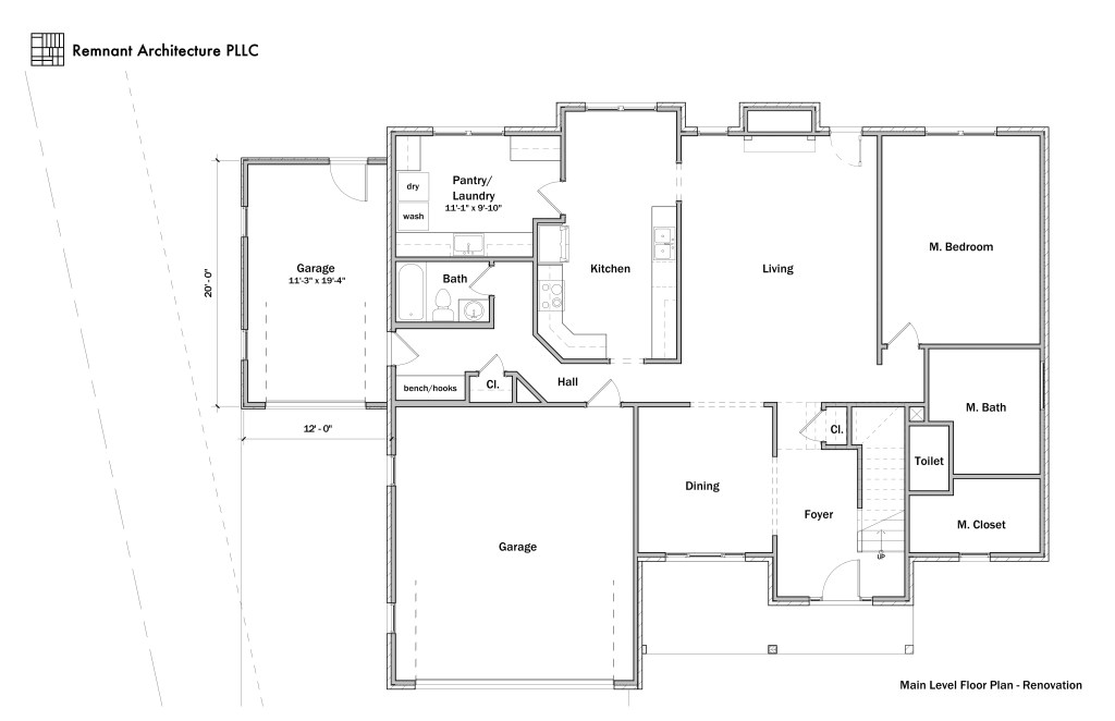Lenoir City Cookie-Cutter Renovation Main Level Floor Plan