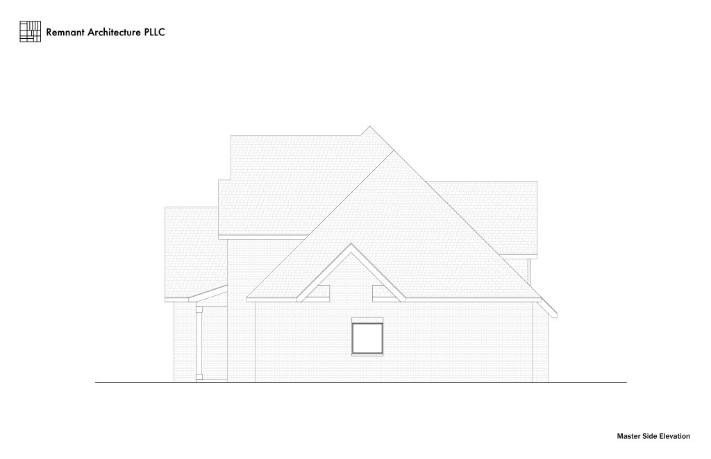 Lenoir City Cookie-Cutter Renovation Master Side Elevation