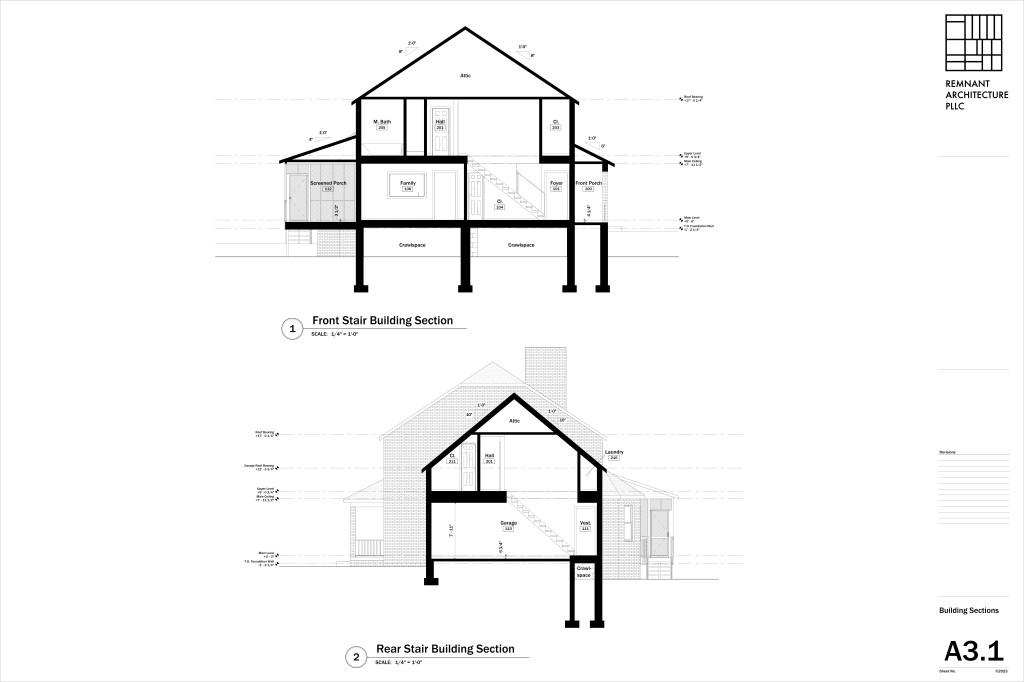 Construction Drawing Example Building Section